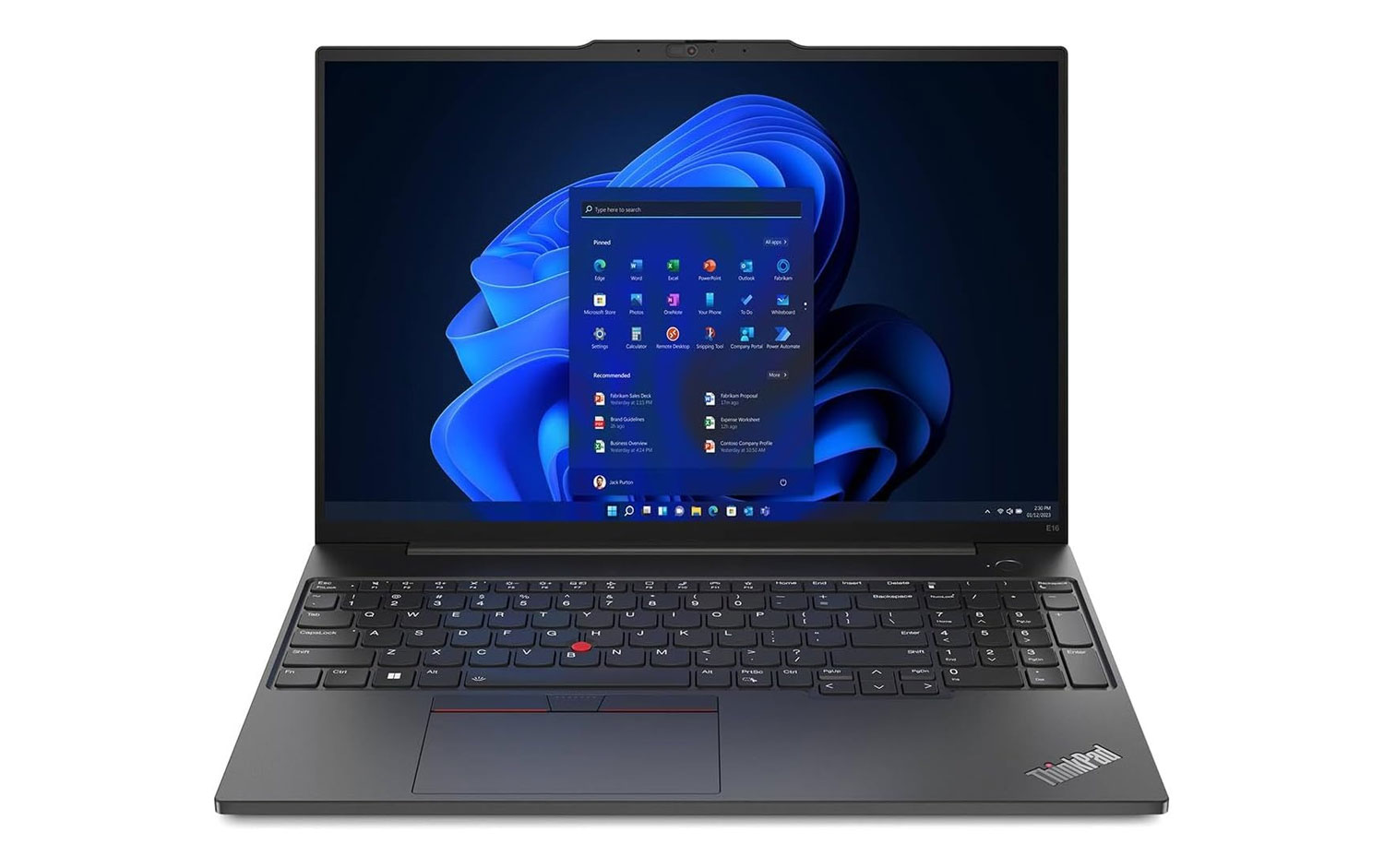 Lenovo ThinkPad E16 G1 Intel Core i7-13th Gen 16GB RAM 512GB SSD Microsoft Windows 11 Pro Touchscreen